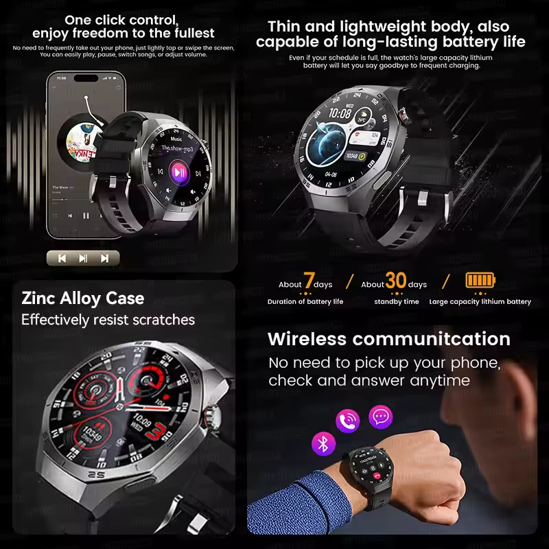 Montre connectée originale GS5 Pro GPS Sports IP68 étanche pour hommes
