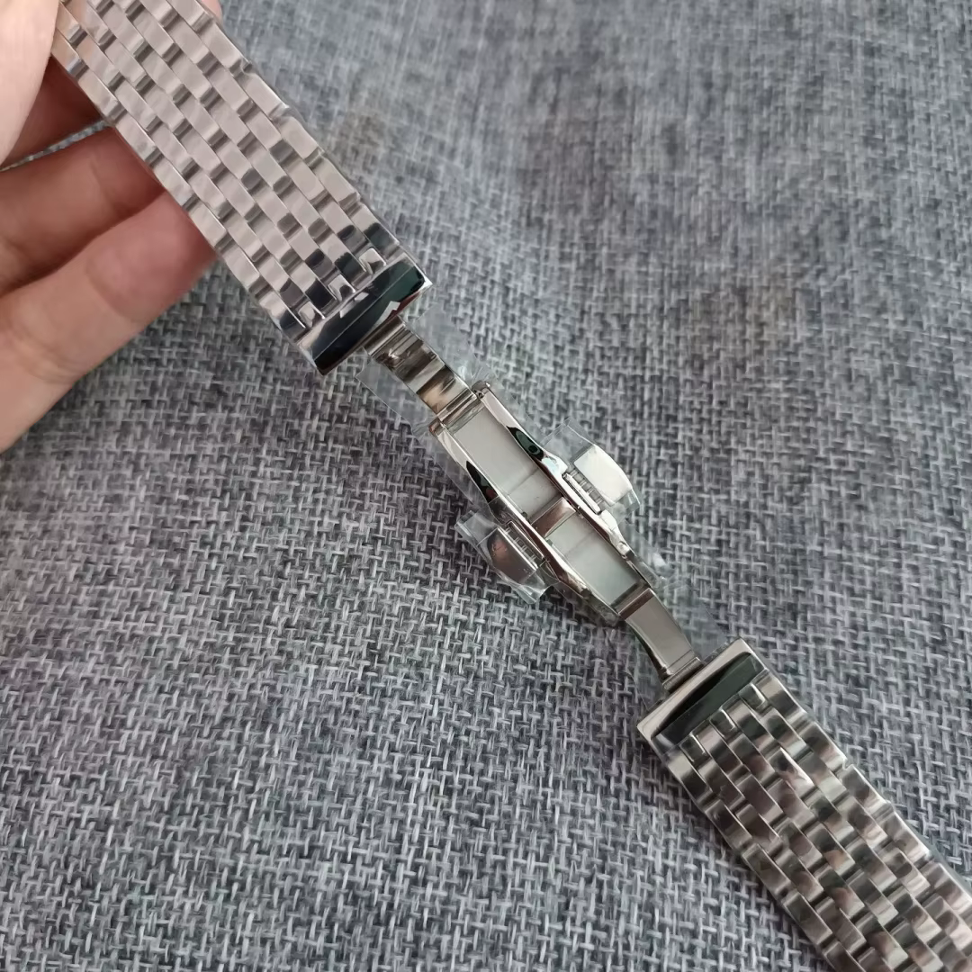 Bracelet de montre Jubilee en acier inoxydable 316 massif de haute qualité