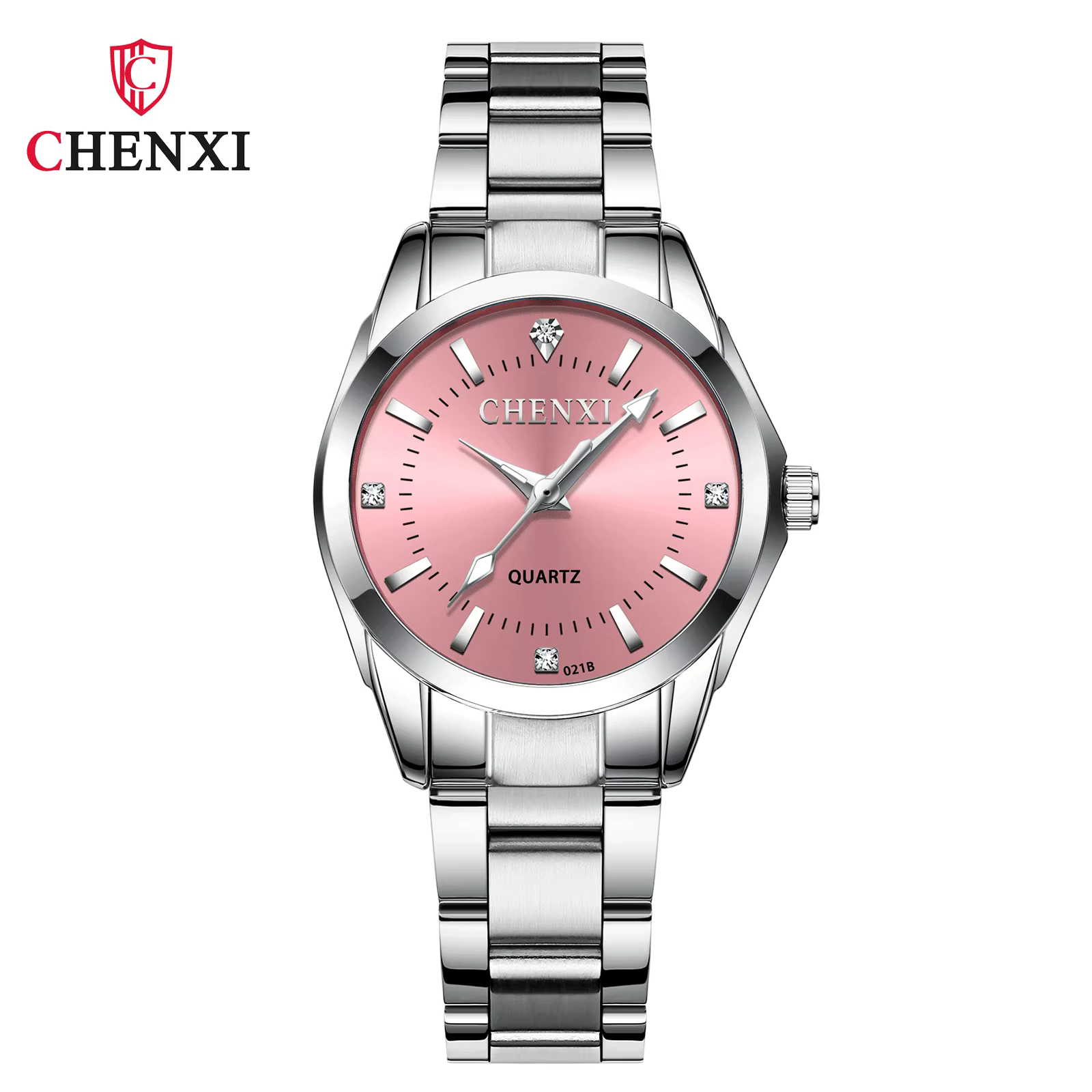 Montres de luxe pour femmes, en acier inoxydable, analogique lumineux à Quartz