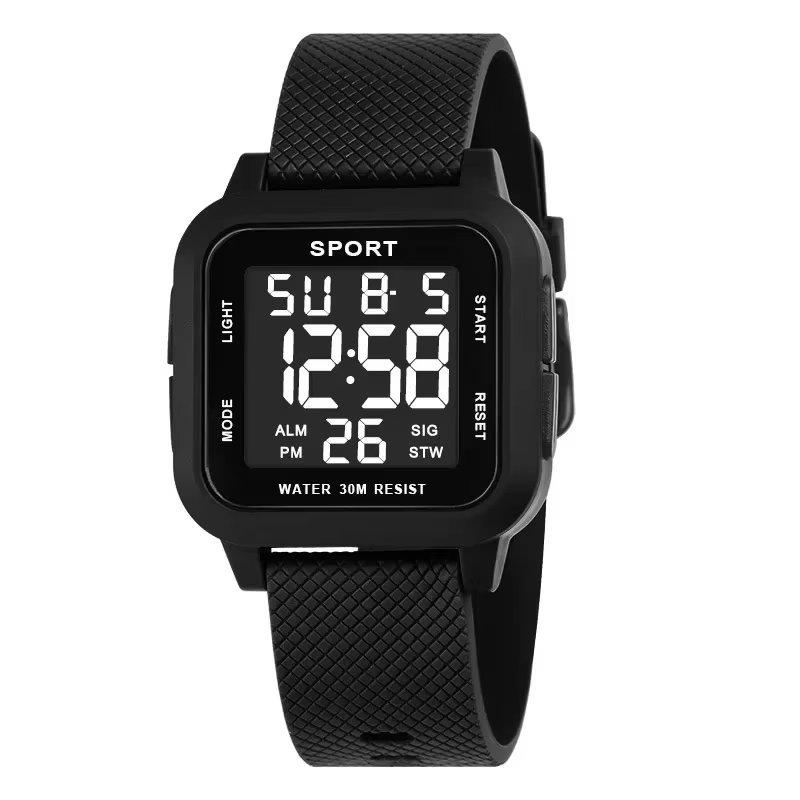Montres de sport pour hommes montre électronique numérique Style rétro horloge