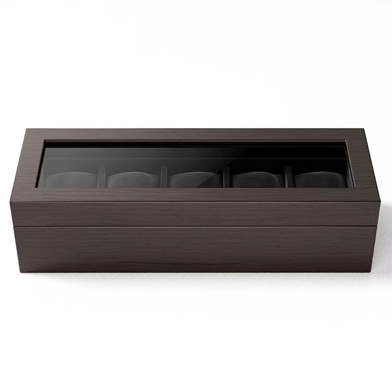 Boîte de rangement en bois pour montres mécaniques pour hommes