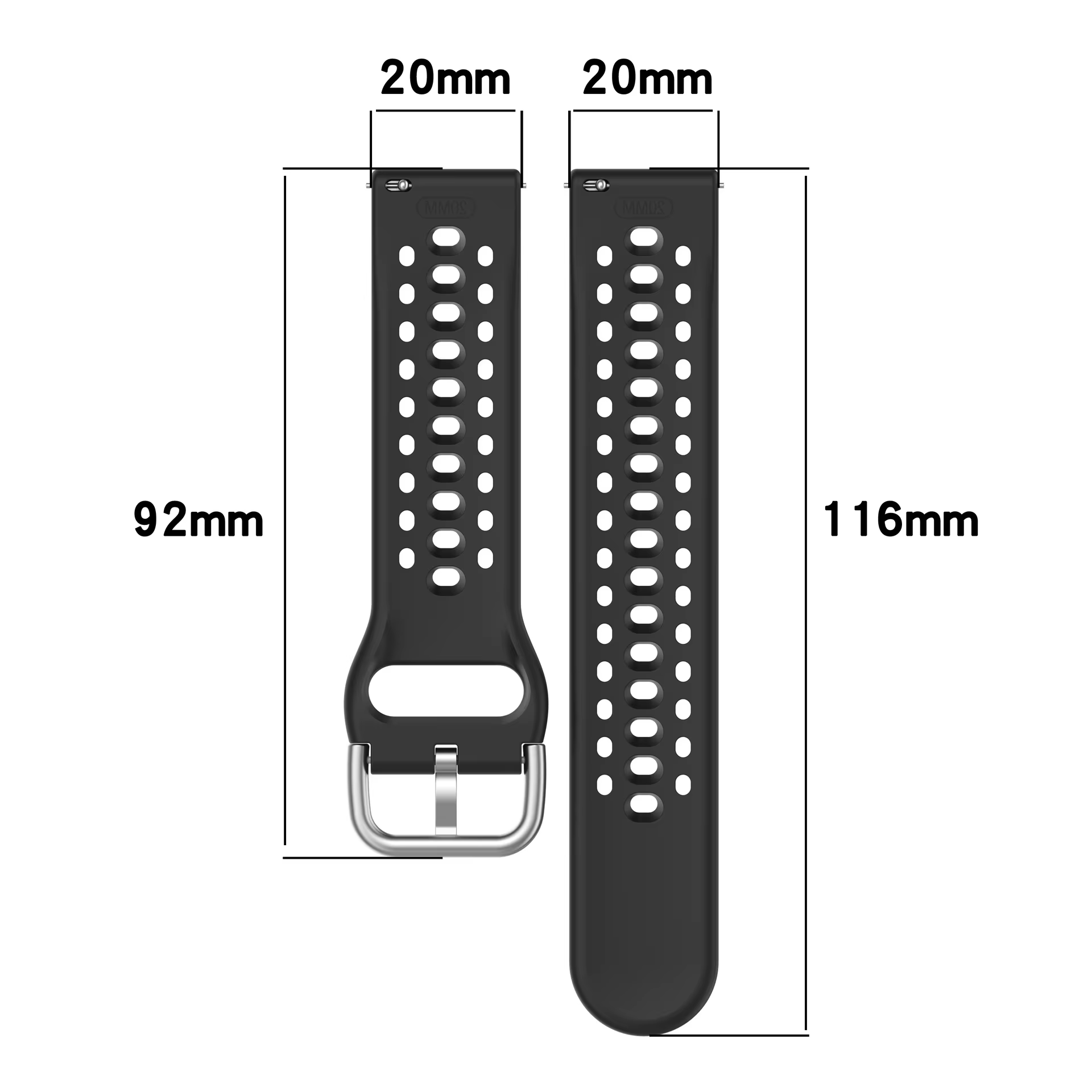 Bracelet en Silicone d'origine pour Amazfit Active 2 Sport