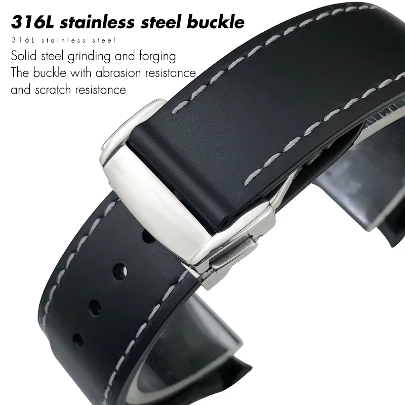 Bracelet de montre en caoutchouc et silicone souple