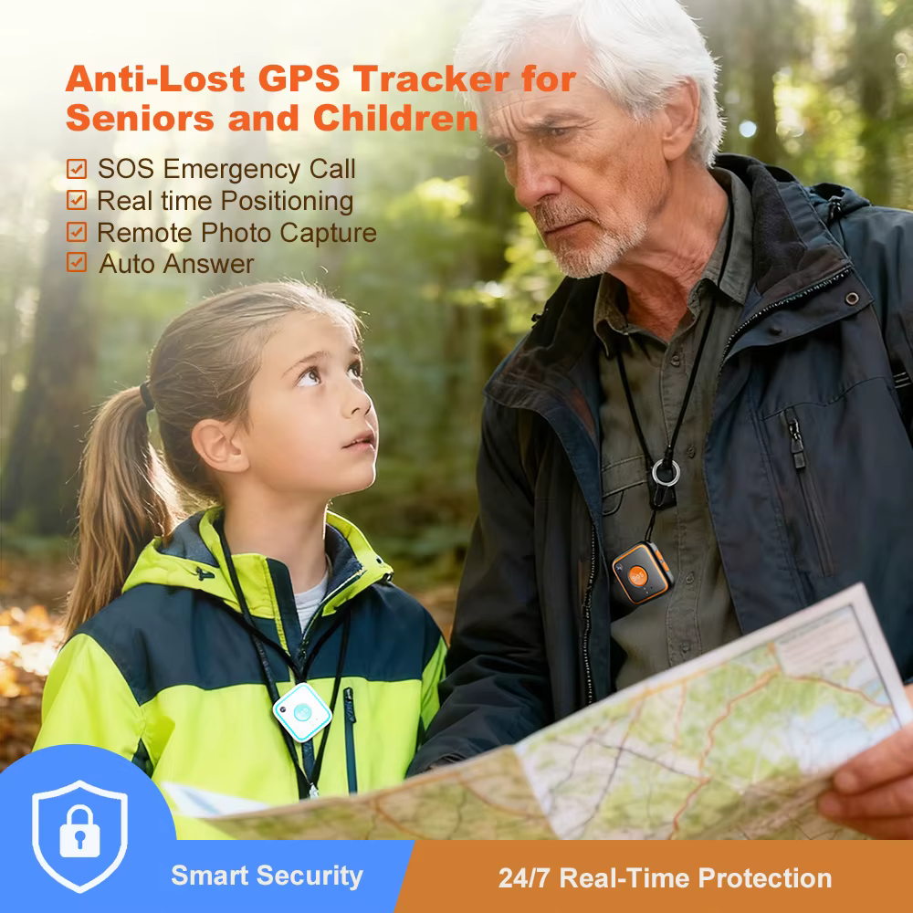 Montre GPS 4G pour personnes âgées ou enfants V28C Bouton SOS Bracelet Alarme d'urgence Suivi GPS Fréquence cardiaque Moniteur de pression artérielle