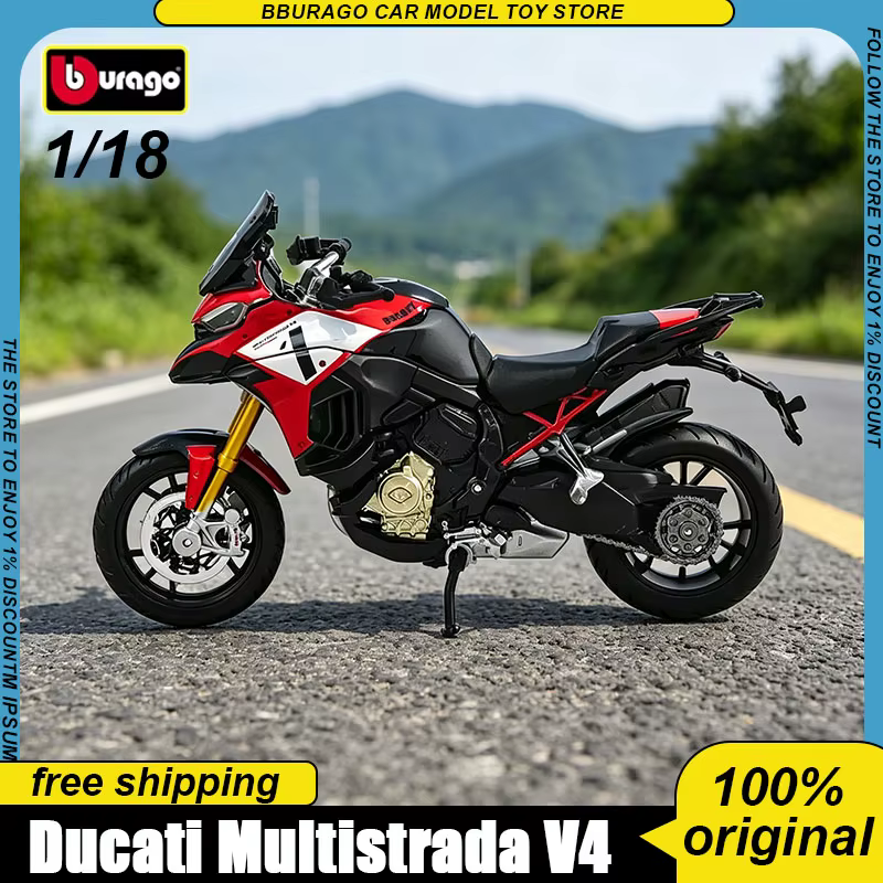 Maisto 1:18 Ducati Moto Gp Gresini Racing 2024 Prima Pramac Ducati alliage Miniature Moto moulé sous pression modèle jouets enfant cadeau