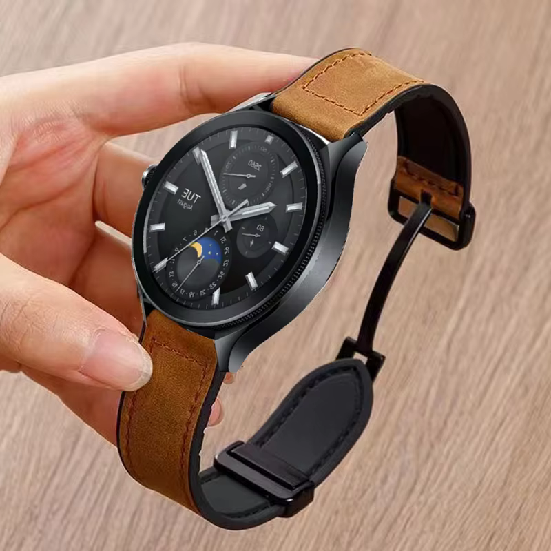 Bracelet de montre en cuir 22mm pour Xiaomi