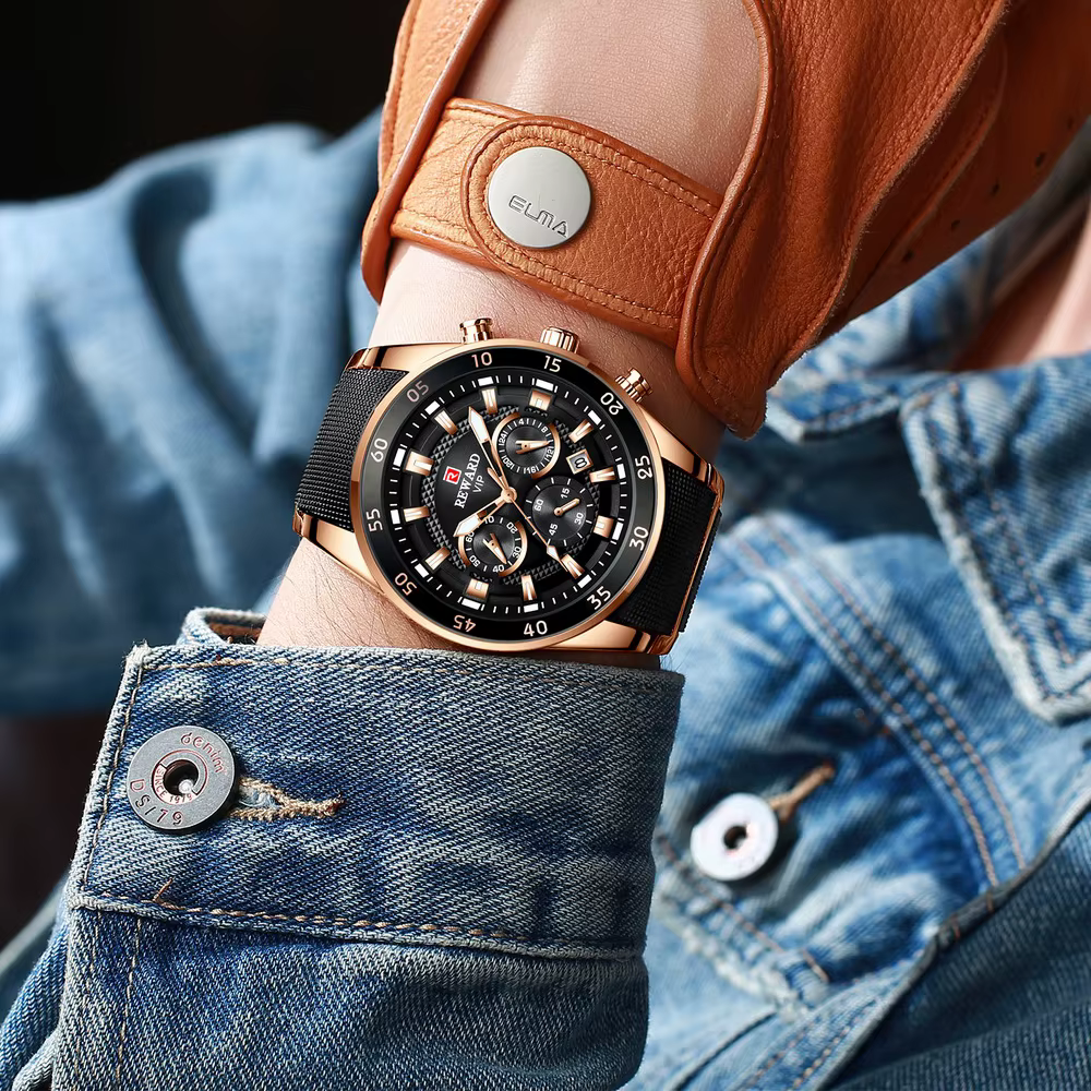 Récompense grand cadran hommes montres haut de gamme marque Sport montre étanche