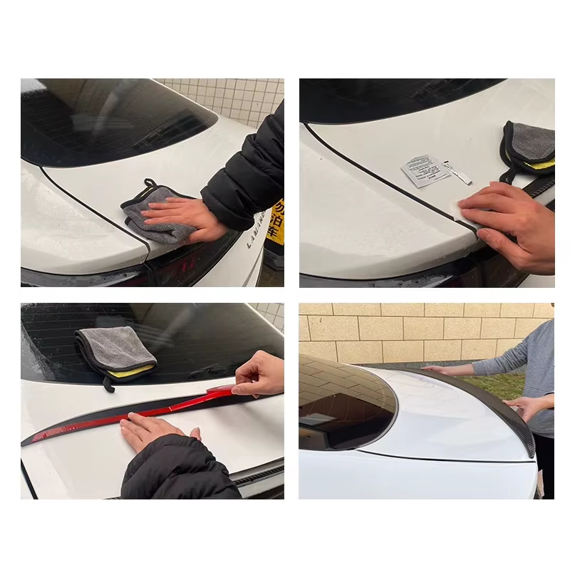 Pour Mercedes Benz accessoires classe A W177 A180 A200 A220 A35 AMG berline 4 portes 2015 + noir brillant lèvre de coffre arrière couvercle de pont Spoiler
