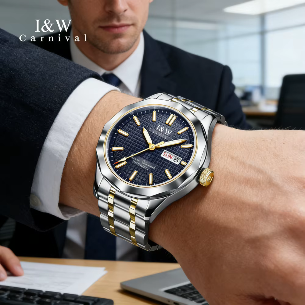 Montre mécanique de luxe de la série haut de gamme IW de la marque CARNIVAL