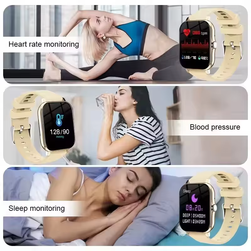 Montre connectée avec écran tactile complet