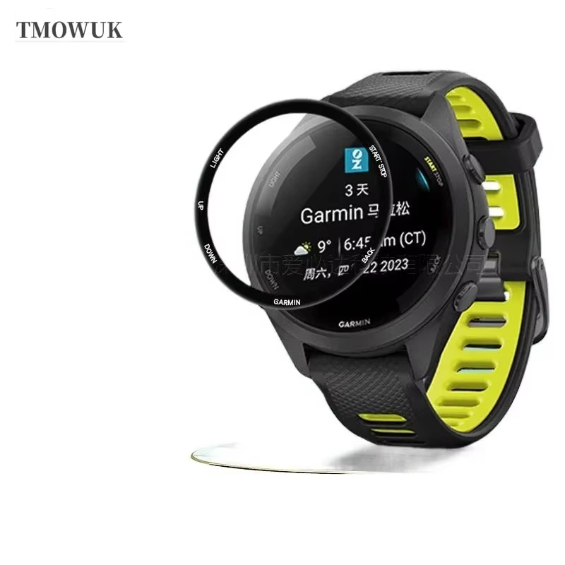 Pour Garmin Forerunner 158 165 245 255 255s 265 265s anti-rayures PM-3D couverture complète incurvée Film de protection d'écran souple et Flexible