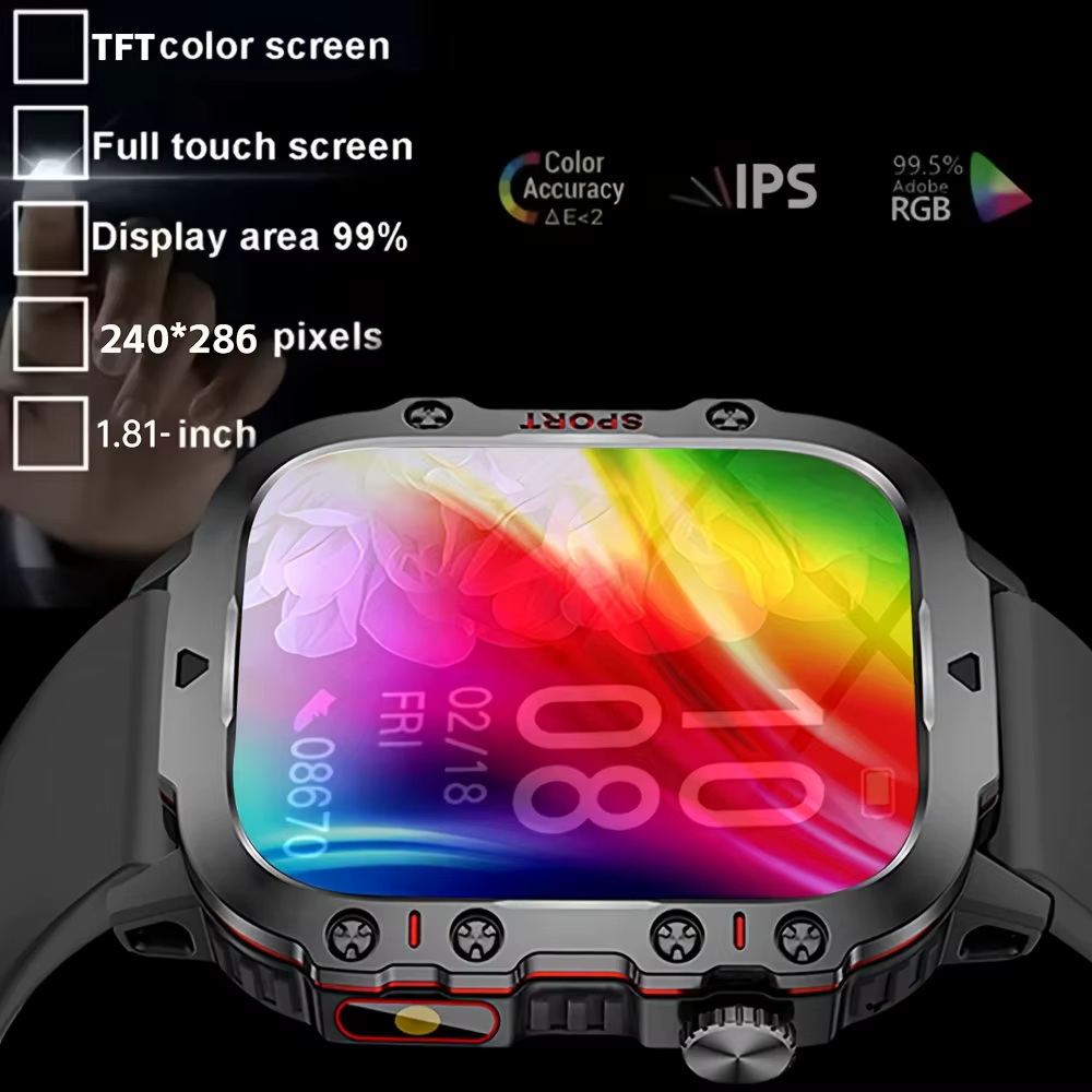 Montre connectée, écran tactile de 1
