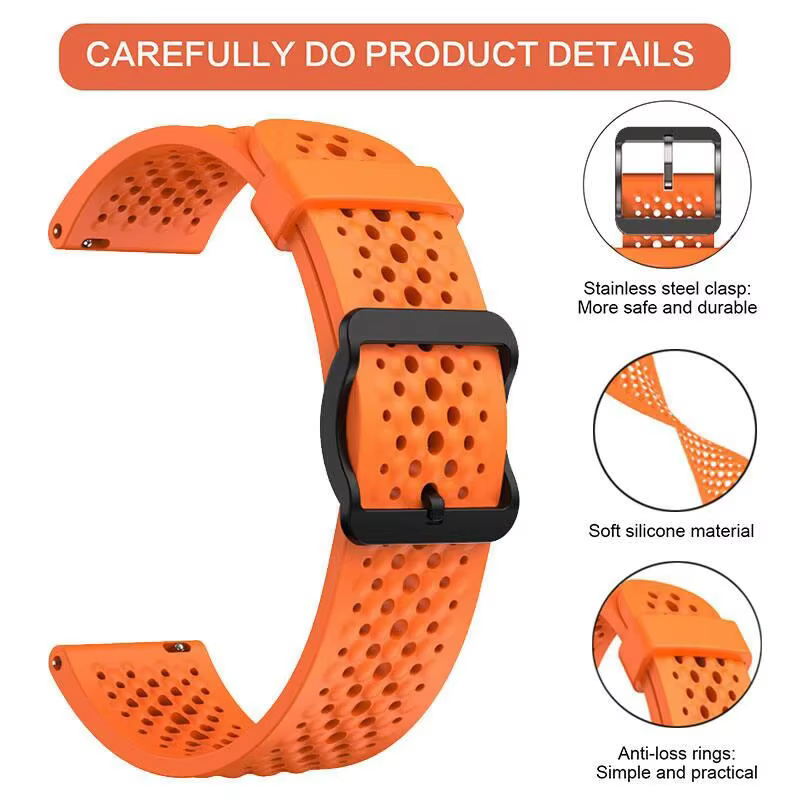 20 22mm Sport Bracelet respirant pour COROS Pace 3 2