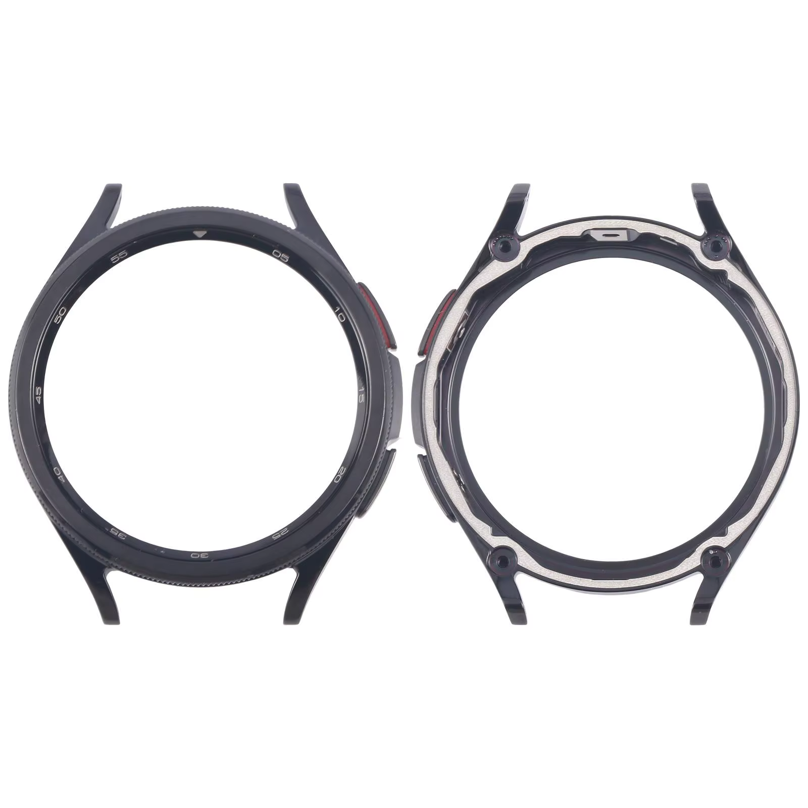 Cadre de réparation pour Samsung Galaxy Watch6 Classic 47mm SM-R960/SM-R965, cadre d'écran de remplacement de plaque de lunette