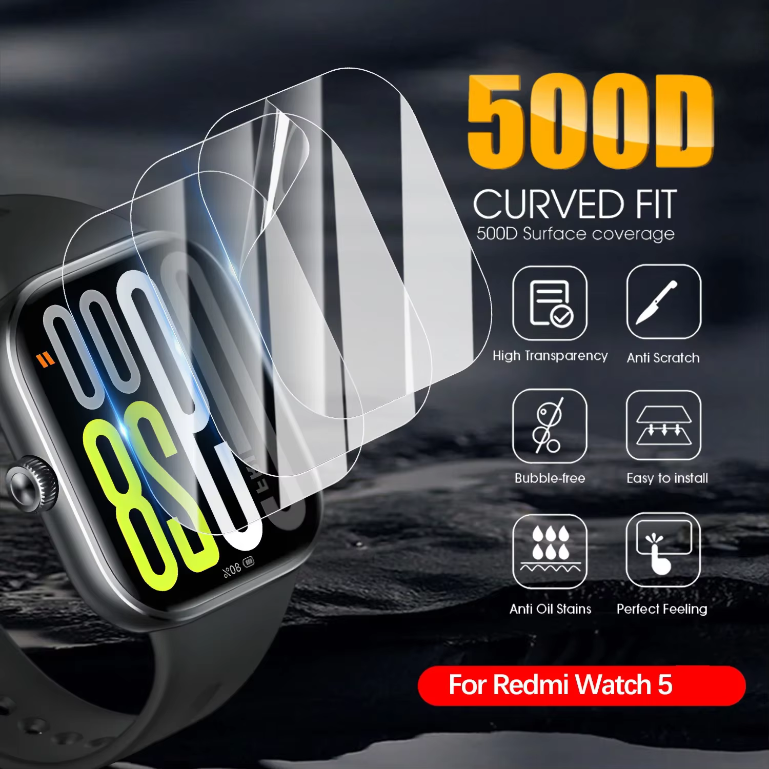 Film de protection Hydrogel pour montre Redmi 5