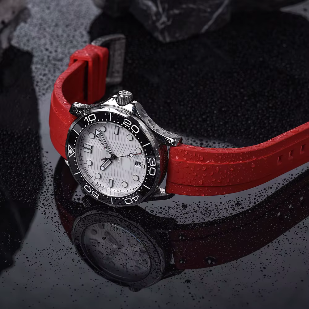 Bracelet de montre en caoutchouc FKM vulcanisé de qualité supérieure 18mm 19mm 20mm 21mm 22mm 23mm 24mm bracelets