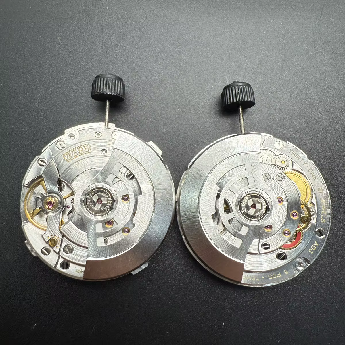 70 + heures de puissance shanghai 3285 GMT maître mouvement mécanique automatique balancier bleu hommes montre 4 aiguilles VR3285 pour 126710