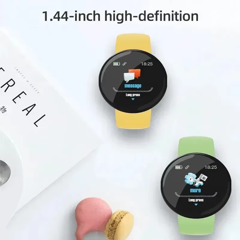 D18 montre intelligente écran couleur circulaire plusieurs Modes de sport appel informations rappel Photo prise de musique Bracelet intelligent cadeau