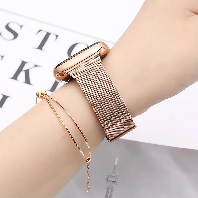 Bracelet milanais mince pour Apple Watch Ultra 3/2 49mm S11-10 42mm 46mm