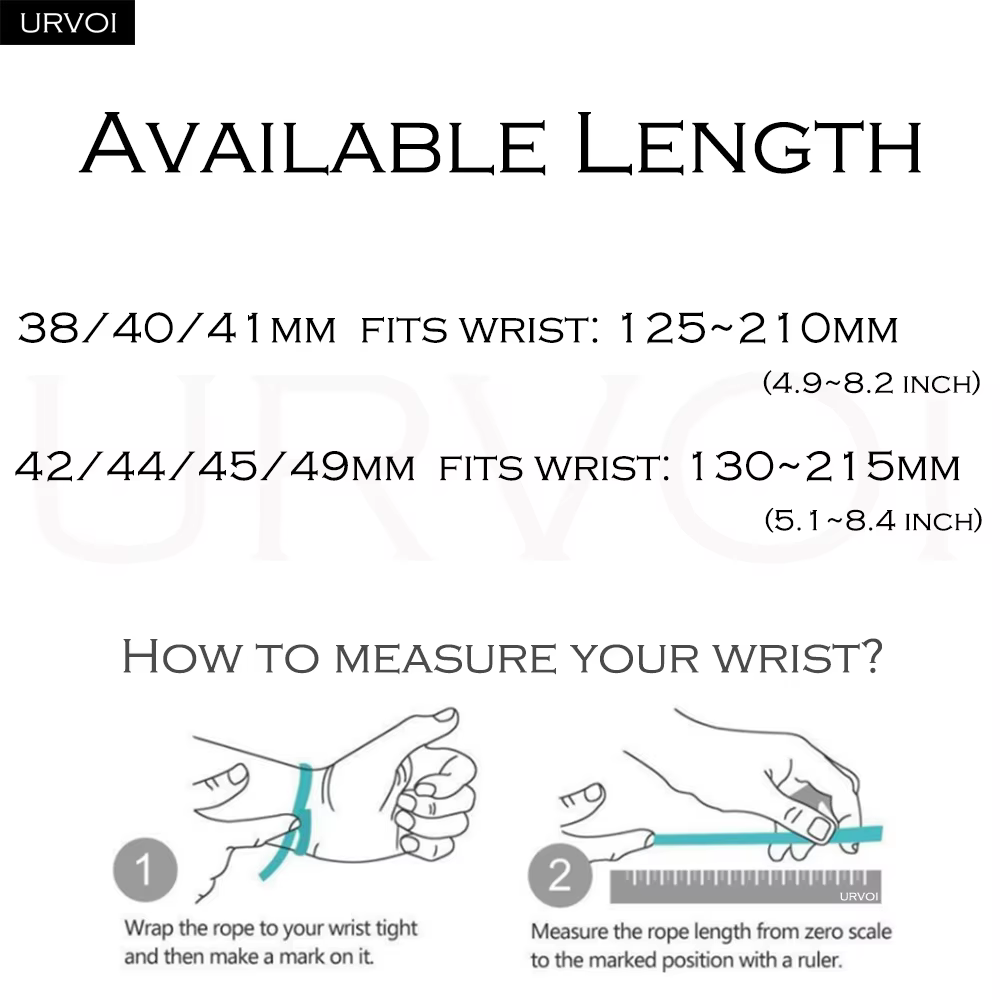URVOI Sport boucle pour Apple Watch Ultra 3 2 série 11 10 9 8 SE tissé Nylon