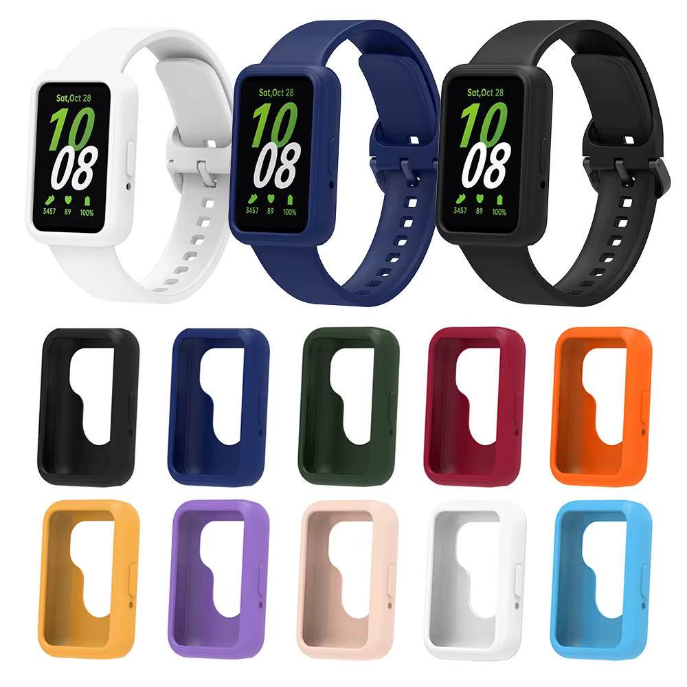 Bracelet en Silicone + étui de protection pour Samsung Galaxy Fit 3 Fit3 SM-R390