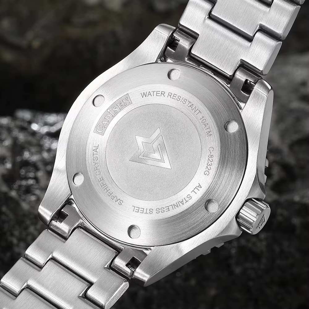CADISEN AQUA DIVER 2024 nouvelle marque de luxe hommes montres montre automatique japon NH35A 100M étanche lumineux mécanique montre-bracelet