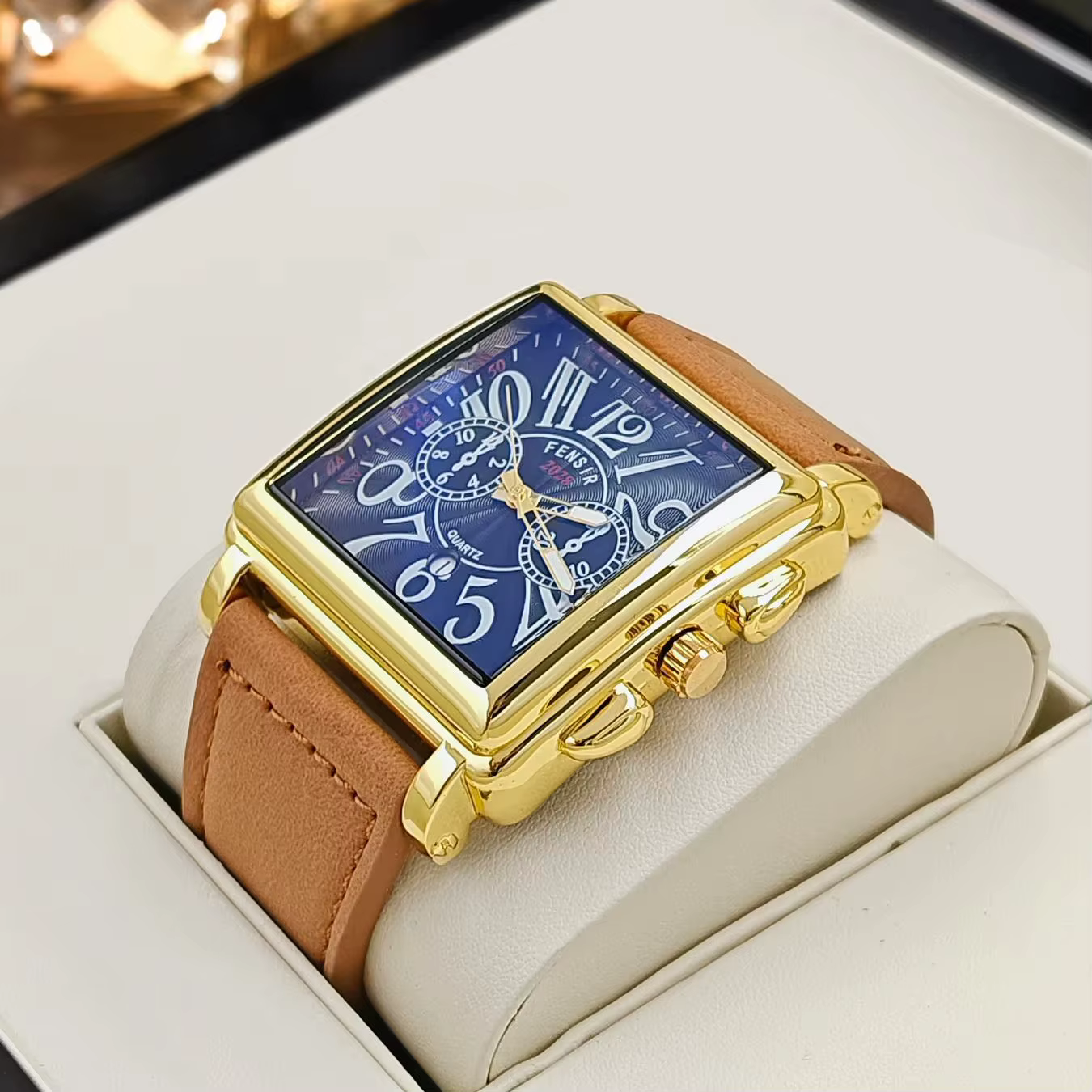 Montre à quartz de luxe pour hommes d'affaires