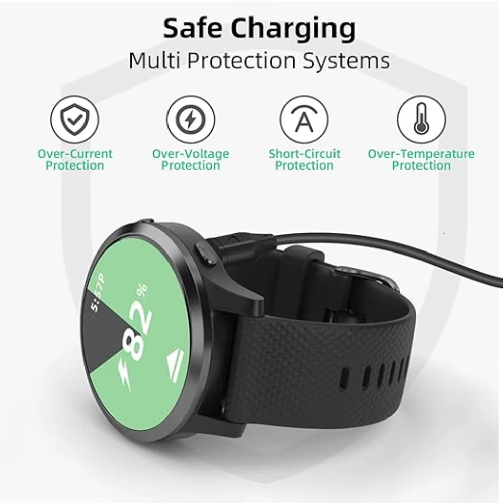 Câble de chargeur de remplacement pour montre connectée Garmin Fenix 8 7 7S 7X Pro 6 6S 6X Pro 5 5s 5X Plus USB-C