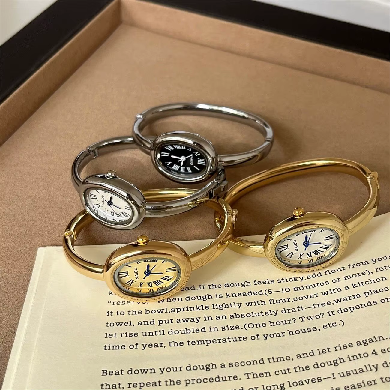 2025 nouvelles belles dames ovales montres pour femmes fille Simple argent or mignon Quartz élégant minimaliste