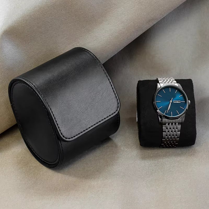 Embers cuir montre rouleau 1 2 3 fentes luxe véritable
