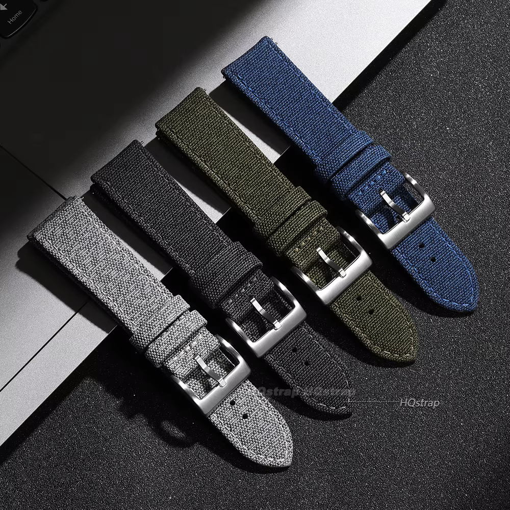 Bracelet de montre en tissu voile 20mm 22mm