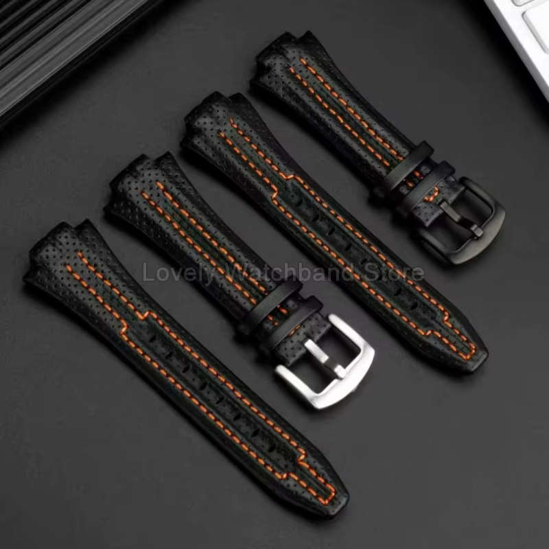 Bracelet de montre en cuir véritable