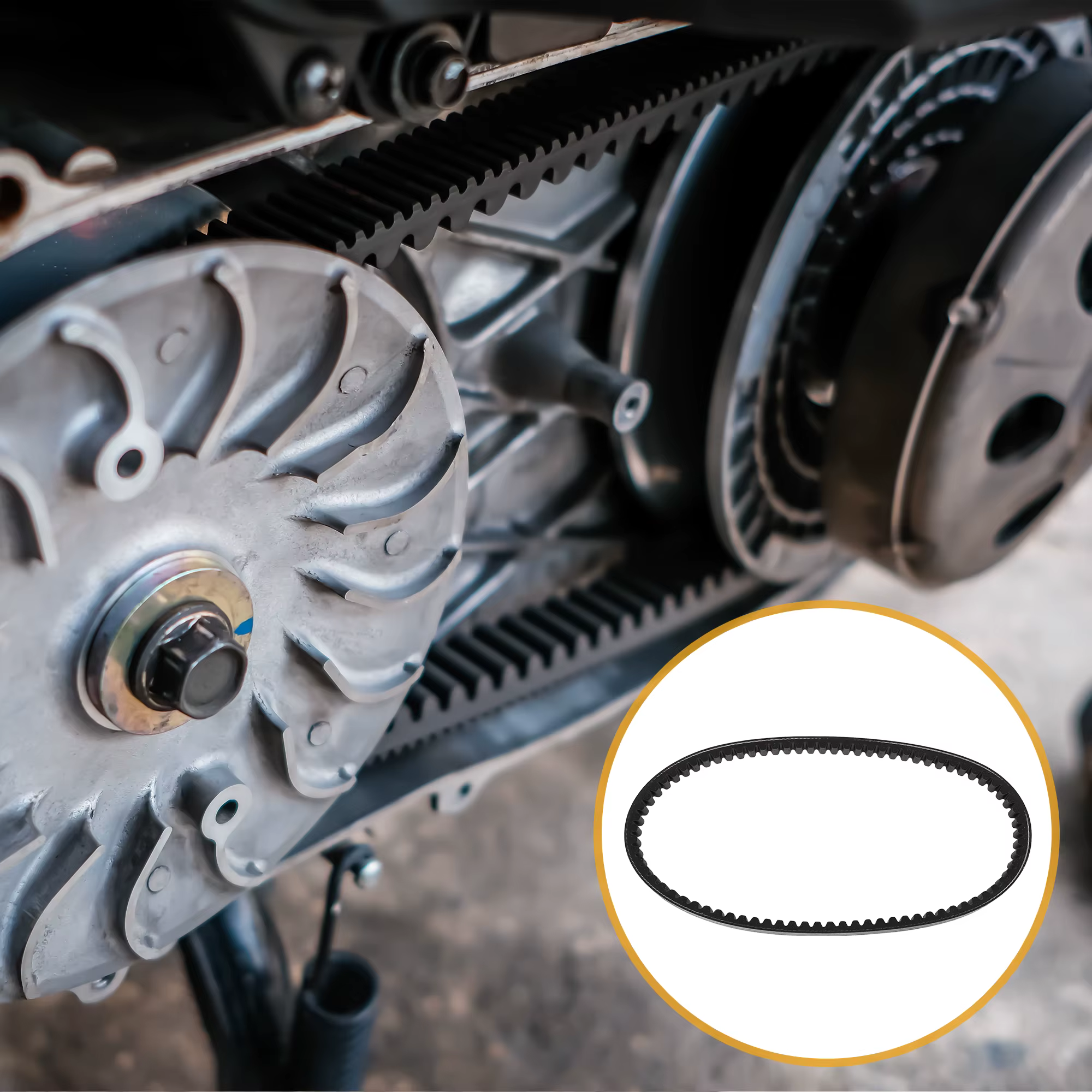 Courroie d'entraînement Motoforti pour moto, V-Belt pour Aprilia 125, Leonardo St 2003-2004