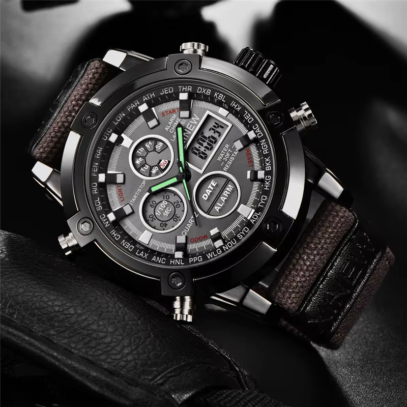 Montre d'affaires chronographe pour homme