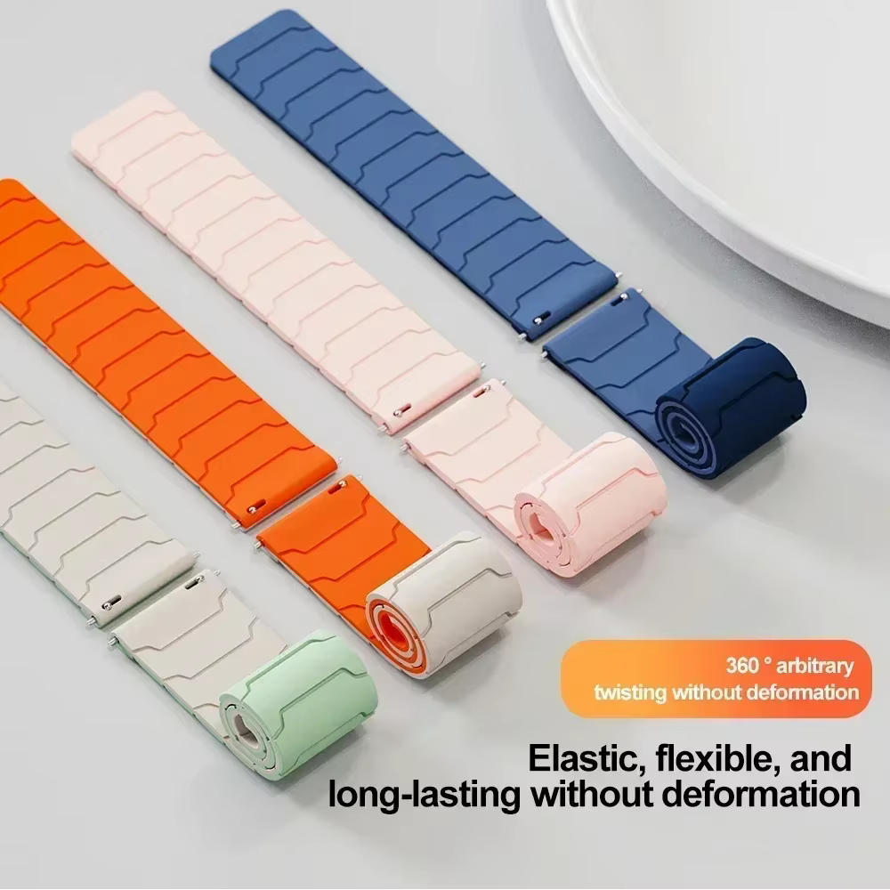 Bracelet magnétique en silicone de 20mm pour Withings ScanWatch 2 42mm/ScanWatch 42mm
