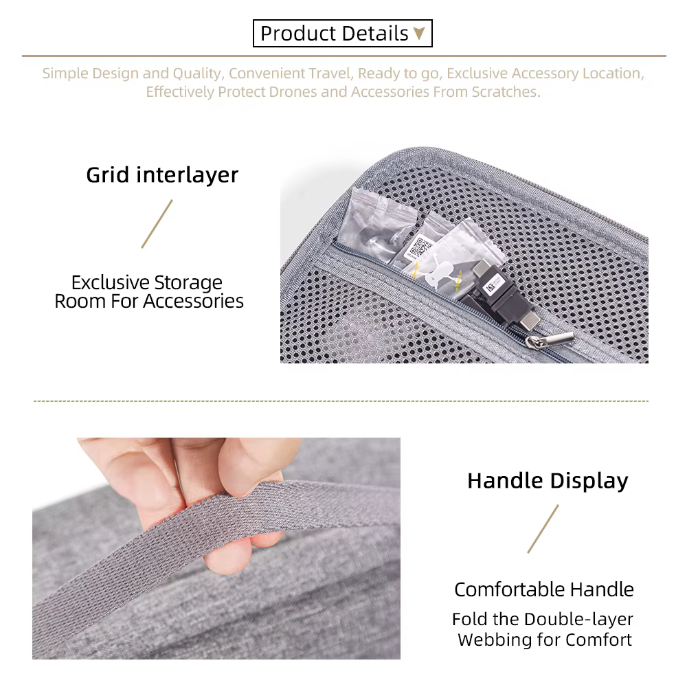 Sac de rangement à bandoulière Portable pour DJI Mini 3 Pro/Mini 3, étui de transport de voyage, étui Portable pour accessoires de Drone Mini 3 Pro RC