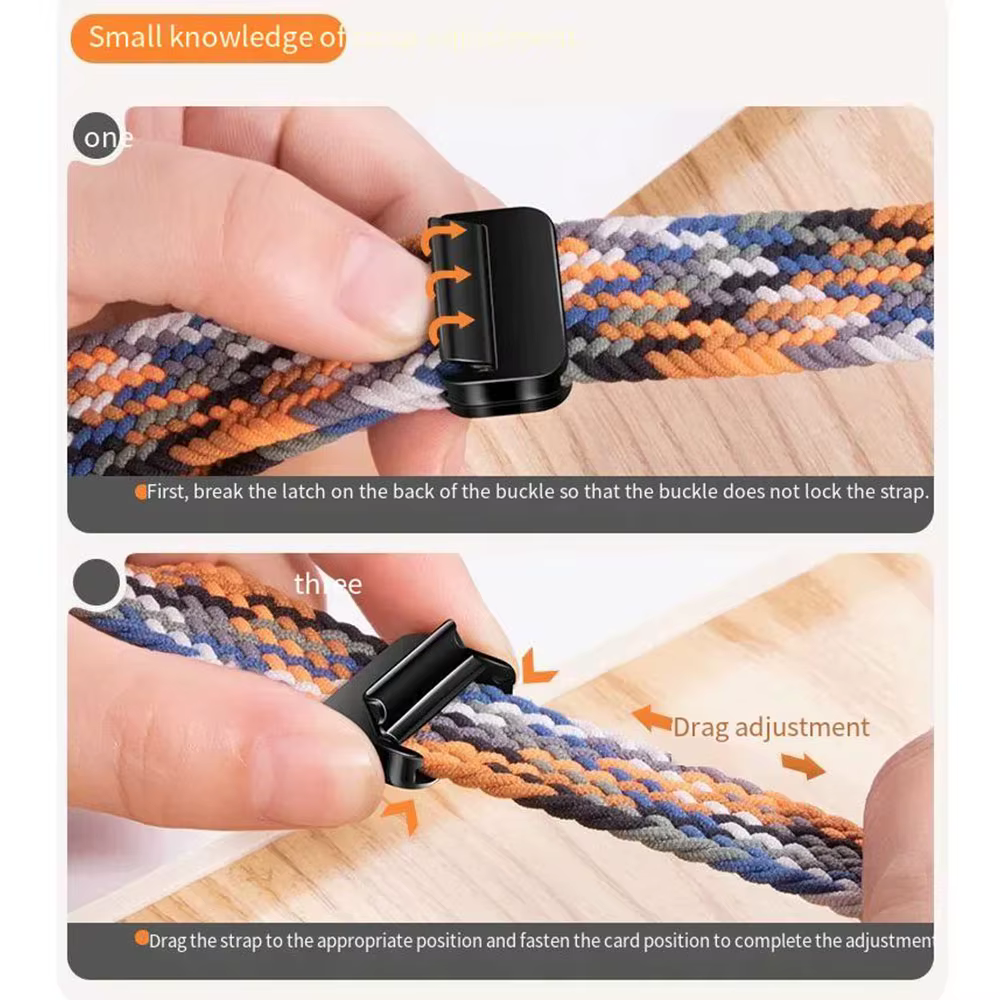 Bracelet de montre magnétique tressé