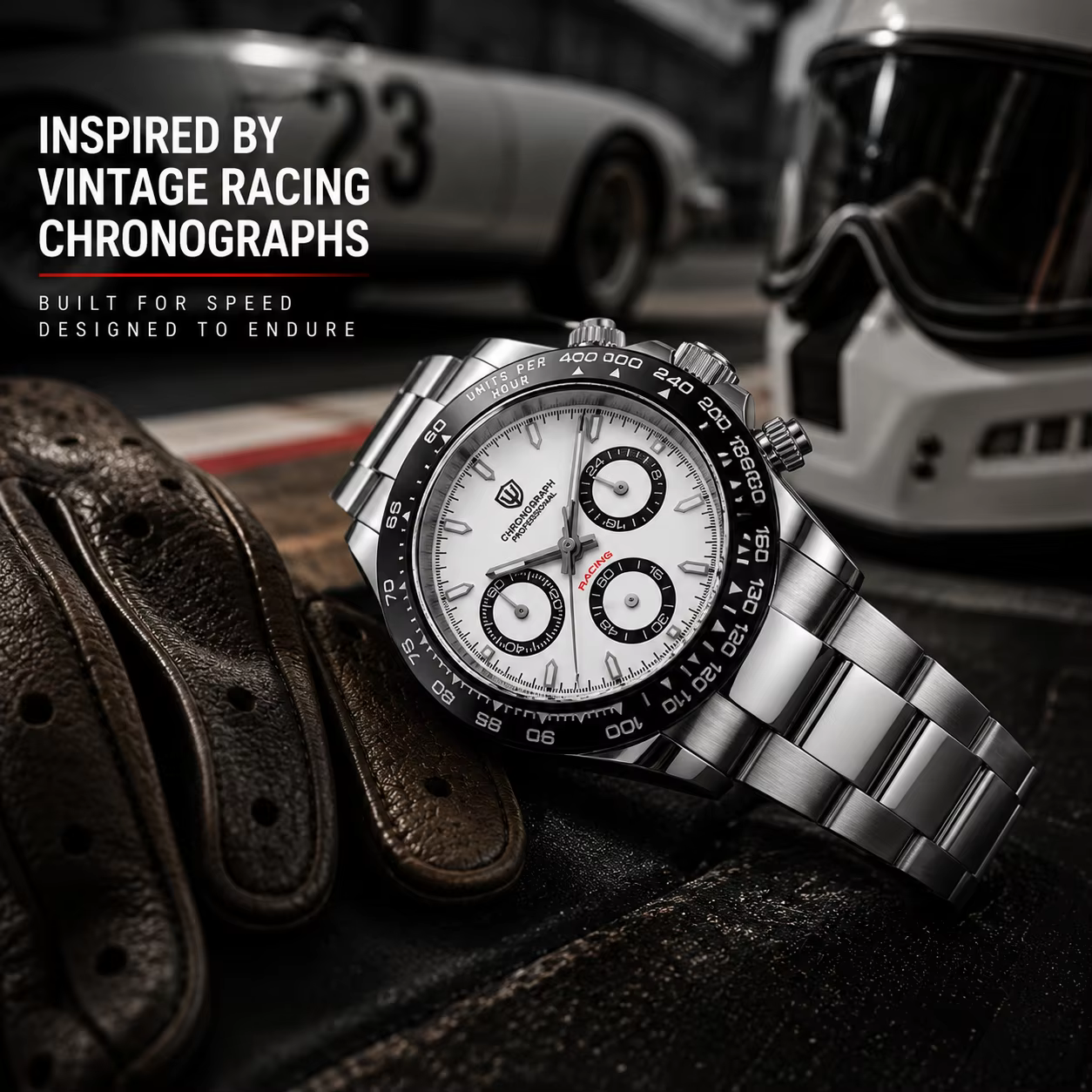 Watchdives WD16500 V2 montre à Quartz VK63 balayage sport chronographe montres saphir AR revêtement BGW9 lumineux