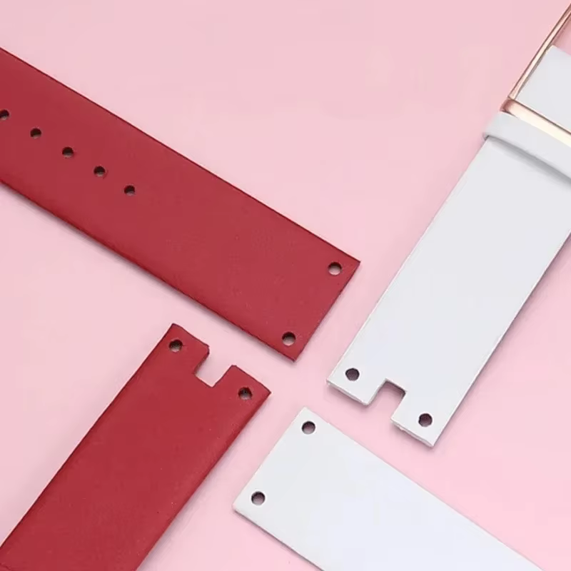 Bracelet de montre en cuir véritable pour hommes