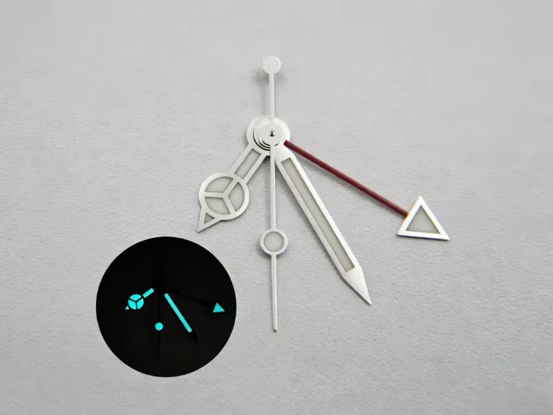 Aiguille bleue Lume pour mouvement 3186/3285, accessoires pour montres GMT