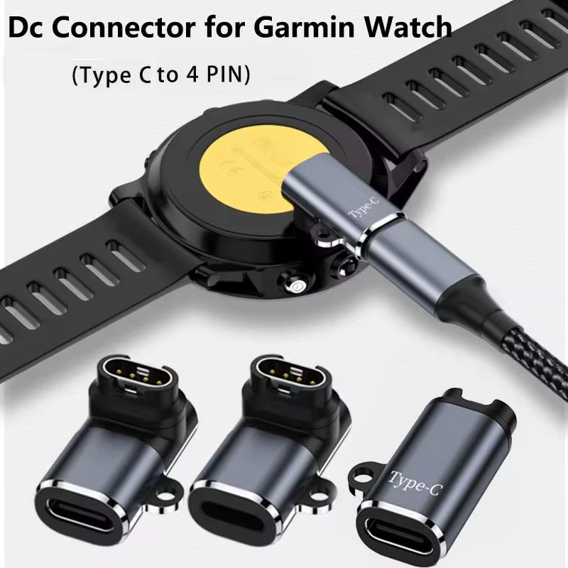 Pour Garmin Fenix 8 7 7S 7X 6S 6 Forerunner 955 965 Chargeur USB-C/IOS Adaptateur