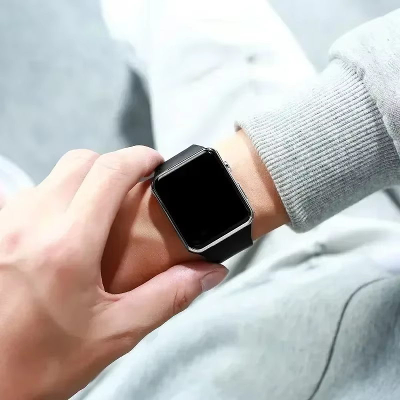 Montres numériques pour hommes femmes électronique carré LED Sport montre-bracelet mode décontracté Simple Silicone femme horloge Reloj Hombre