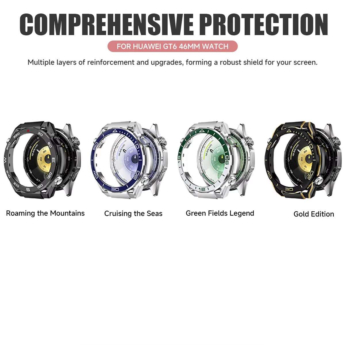 Coque de protection pour Huawei Watch GT5Pro 46mm GT5 GT4 46mm
