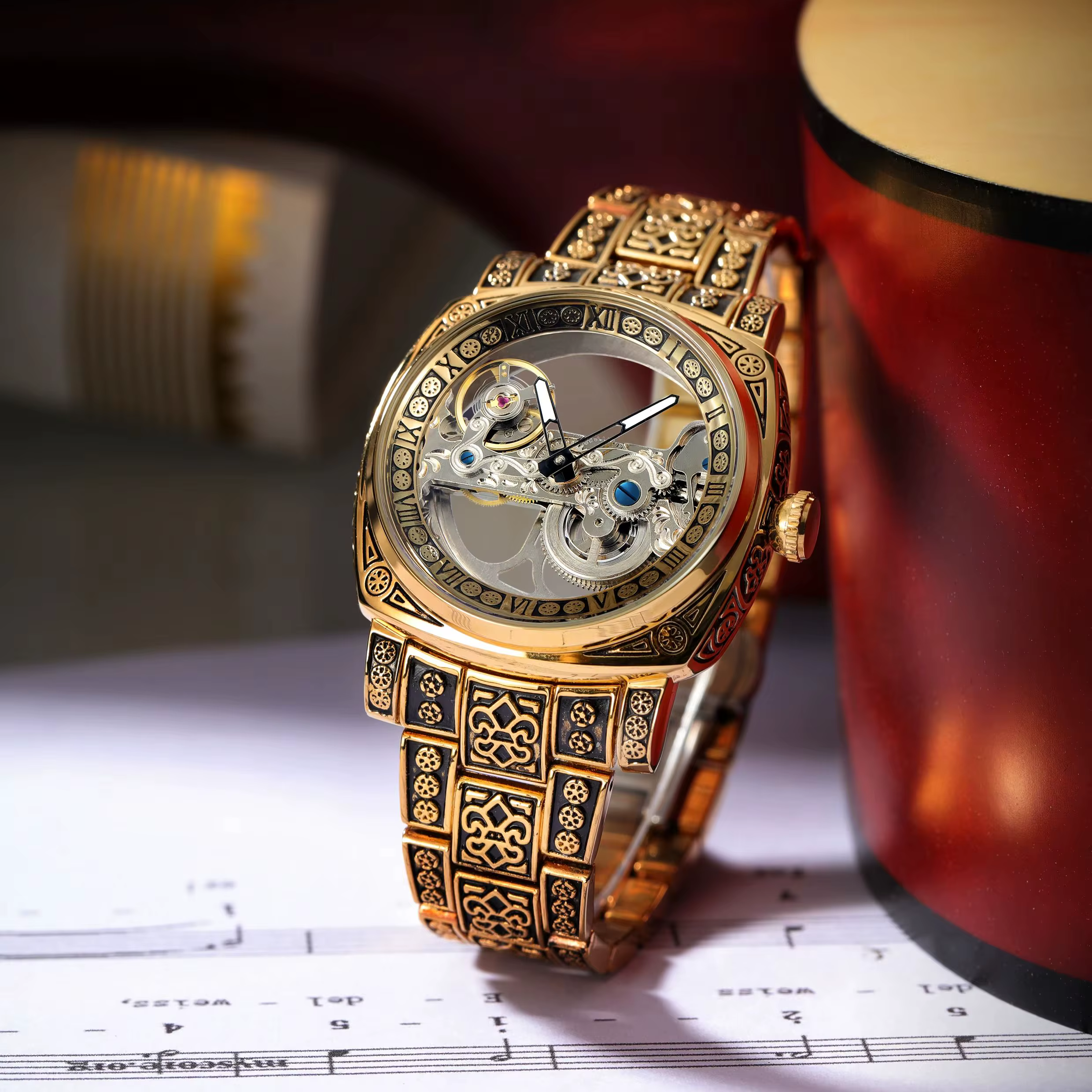 Forsining – montre mécanique automatique pour hommes