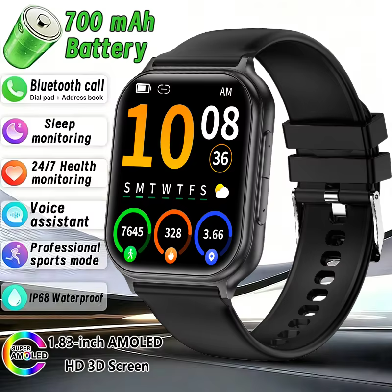 Montre connectée LIGE avec batterie 700 mAh