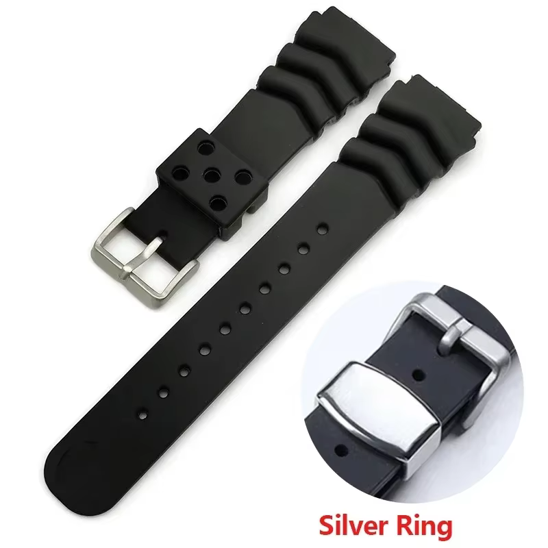 Bracelet de montre en résine pour Seiko 20 22mm