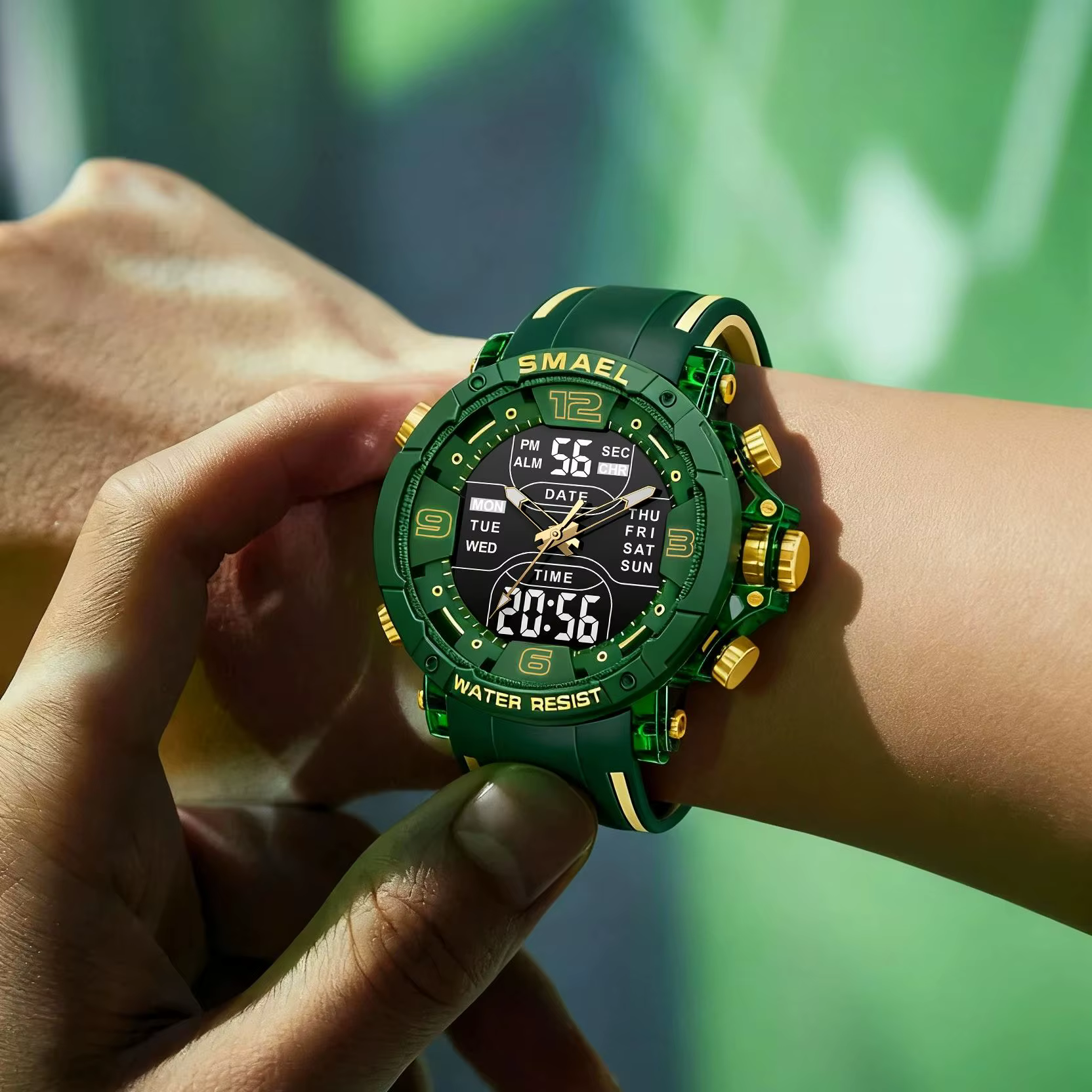 SMAEL marque 8140 étanche livraison directe montre réveil veilleuse jeune mode affaires Quartz Sport montres