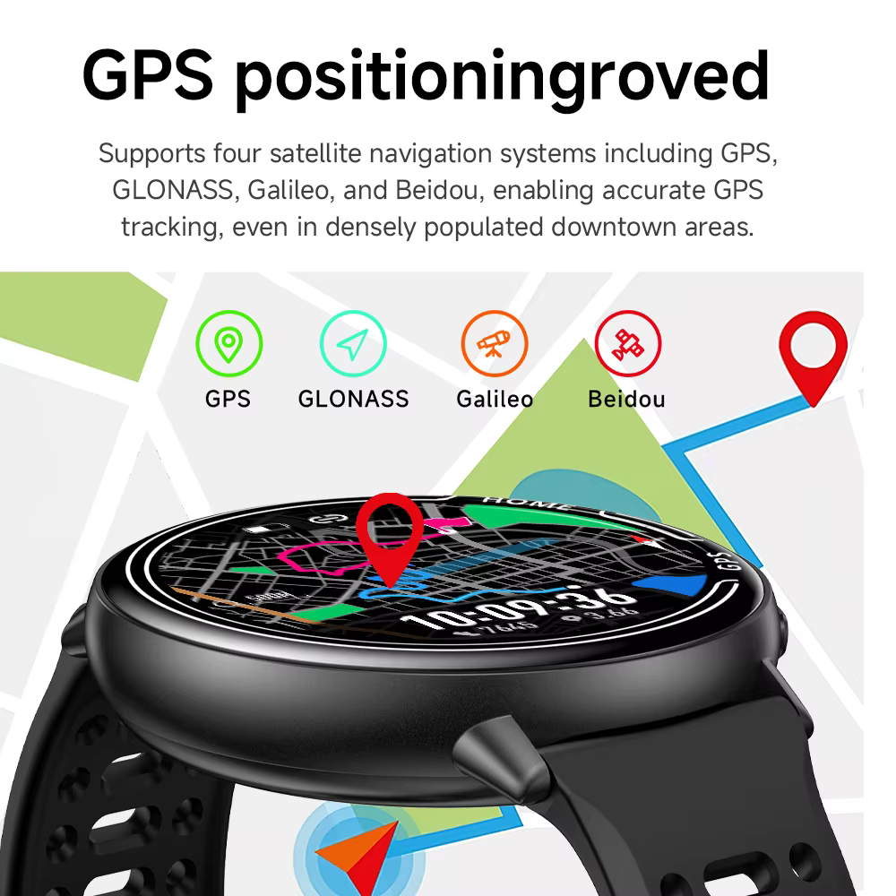 Montre intelligente construite GPS Bluetooth appel Sport de plein air IP68 étanche 100 + Mode