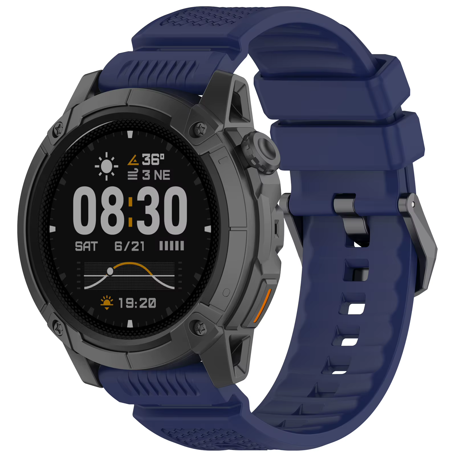 Bracelet en silicone renforcé de 24 mm pour COROS APEX 4 46 mm, bracelet confortable pour COROS NOMAD Garmin Venu X1 Accessoires Correa