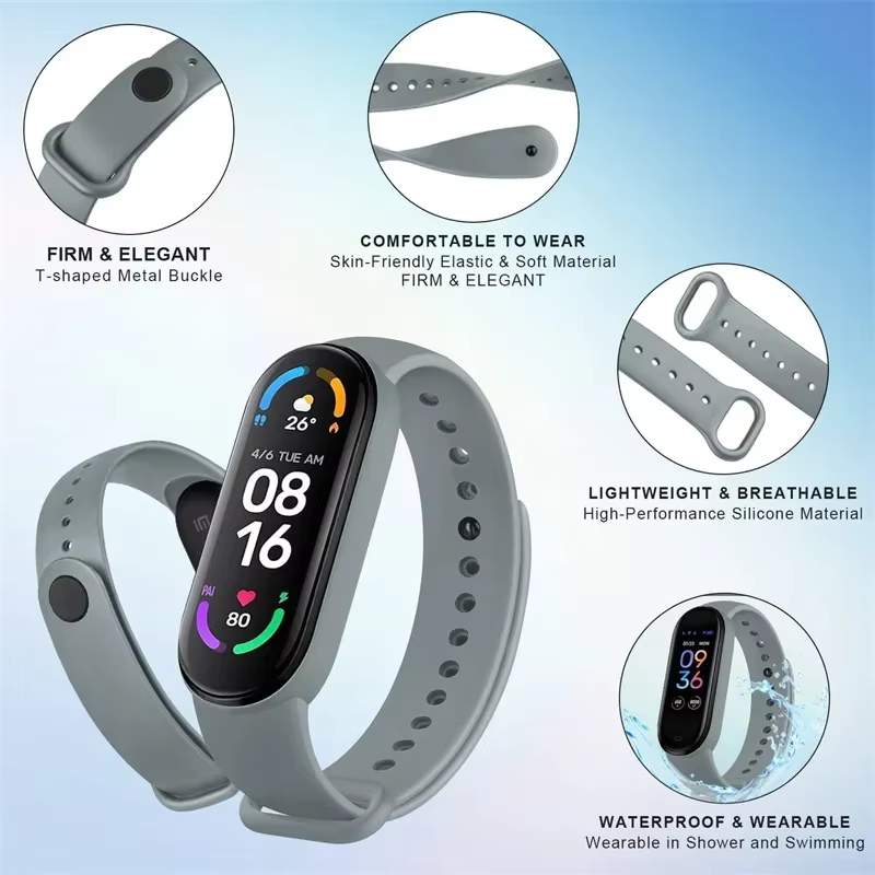 Bracelets de montre pour Xiaomi Mi Band 7 6 5 4 3
